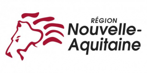 région nouvelle aquitaine, le logo de la région avec une tête de lion
