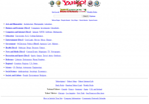 Internet et Yahoo en 1996